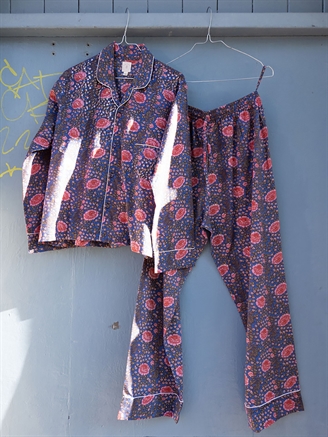 Craft Sisters Classic Pyjamas Blockprint Blue Lapis